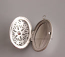 10pcs stainless steel oval Heart shaped Locket Charm Pendant Locket