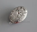 10pcs stainless steel oval Heart shaped Locket Charm Pendant Locket