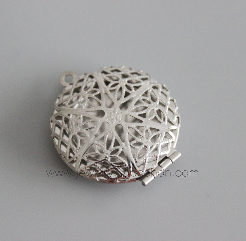 10pcs stainless steel Heart shaped Locket Charm Pendant Locket
