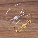 5pcs Bow 12mm bracelet blanks Bracelet Settings Bezel Bangle Bracelet Bases