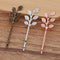 20pcs Bobby Pins Flower Filigree Pad, Brass Jewelry Vintage Flower Hairpins, Flower Hair Findings, Hair Accessories