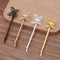 20pcs Bobby Pins Flower Filigree Pad, Brass Jewelry Vintage Flower Hairpins, Flower Hair Findings, Hair Accessories