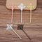 20pcs Bobby Pins Flower Filigree Pad, Brass Jewelry Vintage Flower Hairpins, Flower Hair Findings, Hair Accessories 的副本