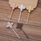 20pcs Bobby Pins Flower Filigree Pad, Brass Jewelry Vintage Flower Hairpins, Flower Hair Findings, Hair Accessories 的副本