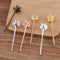 20pcs Bobby Pins Flower Filigree Pad, Brass Jewelry Vintage Flower Hairpins, Flower Hair Findings,Hair Accessories