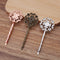 20pcs Bobby Pins Flower Filigree Pad, Brass Jewelry Vintage Flower Hairpins, Flower Hair Findings,Hair Accessories