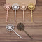 20pcs Bobby Pins Flower Filigree Pad, Brass Jewelry Vintage Flower Hairpins, Flower Hair Findings,Hair Accessories