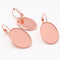 20pcs oval 13x18/ 18x25mm Brass French Earwires Hook With Oval Pad, Earrings Blanks,Earrings Settings Base,Earrings trays