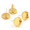 20pcs Brass 12mm 15mm Crown Earrings Blanks,Earrings Settings Base,Earrings trays