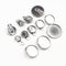 10pcs Stainless Steel Material Ear Clips ,Earring Base Cameo Bezels 6/8/10/12/14/16/18/20mm Clip-on Earring Pad