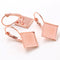 20pcs square Brass 12mm 15mm Earrings Blanks,Earrings Settings Base,Earrings trays