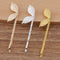 20pcs Bobby Pins Leaves Flower Filigree Pad, Flower Hair Findings, Hair Accessories