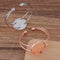 5pcs Brass platings 20mm 25mm bracelet blanks,Bracelet Settings Bezel Bangle Bracelet Bases