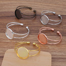 5pcs Brass platings 20mm 25mm bracelet blanks,Bracelet Settings Bezel Bangle Bracelet Bases