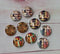 Handmade Round Photo Glass Cabachon books A103