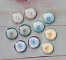 Handmade Round Photo Glass Cabachon plant Dandelion A124