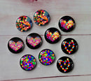 Handmade Round Photo Glass Cabachon A127