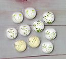 Handmade Round Photo Glass Cabachon plant flower A134