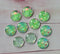 Handmade Round Photo Glass Cabachon plant flower A135