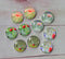 Handmade Round Photo Glass Cabachon plant flower A136