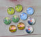 Handmade Round Photo Glass Cabachon plant flower A139