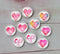 Handmade Round Photo Glass Cabachon geometric Heart-shaped A153
