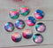 Handmade Round Photo Glass Cabachon Starry sky A159