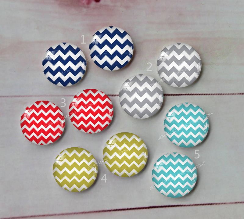 Handmade Round Photo Glass Cabachon ripple A169