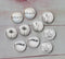 Handmade Round Photo Glass Cabachon Stick figure animal Trees A213