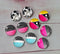 Handmade Round Photo Glass Cabachon geometric  A232