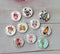 Handmade Round Photo Glass Cabachon heart A241