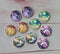 Handmade Round Photo Glass Cabachon plant  Dandelion  A31