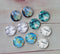 Handmade Round Photo Glass Cabachon Texture A47