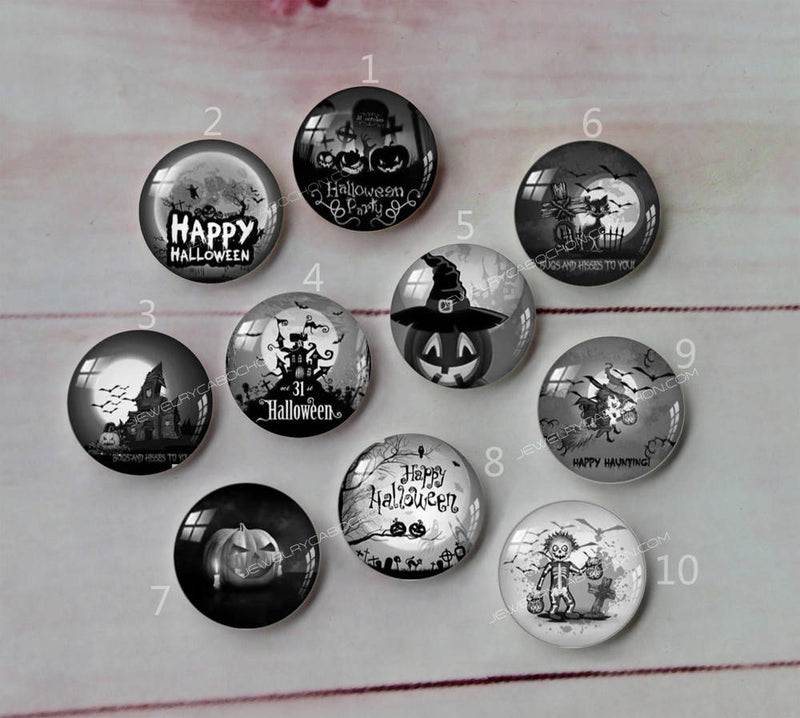 Handmade Round Photo Glass Cabochon A543