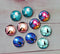 Handmade Round Photo Glass Cabachon animal Cat A59