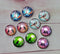 Handmade Round Photo Glass Cabachon animal bird A60