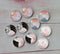 Handmade Round Photo Glass Cabachon geometric Texture A61