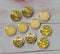 Handmade Round Photo Glass Cabachon powder flash A66