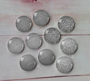 Handmade Round Photo Glass Cabachon powder flash A67
