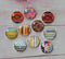 Handmade Round Photo Glass Cabochon geometric A697