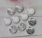 Handmade Round Photo Glass Cabachon powder flash A69