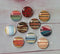 Handmade Round Photo Glass Cabochon geometric A707