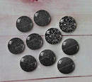 Handmade Round Photo Glass Cabachon powder flash A70