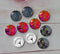 Handmade Round Photo Glass Cabachon Leaves Apricot leaf A73