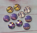 Handmade Round Photo Glass Cabachon Flash chip A74