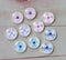 Handmade Round Photo Glass Cabachon plant flower A76