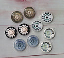 Handmade Round Photo Glass Cabachon A97