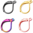 50pcs Stainless Steel Earring Wires,Surgical Stainless Steel Leverback Ear WireEar Wire Earring Hooks,Hypoallergenic Spring Earring Finding