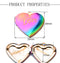 6pcs stainless steel Heart shaped Locket Charm Pendant Locket