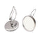 100pcs Surgical Stainless Steel Bezel Earring Studs Settings, Earrings Blanks,earrings Base